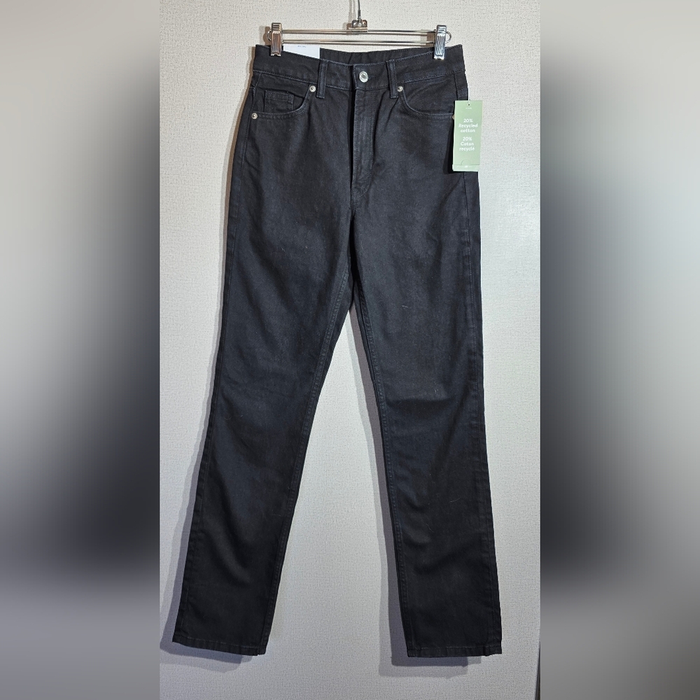 H&M Women's Straight-Leg Jeans — Black - Picture 2 of 8